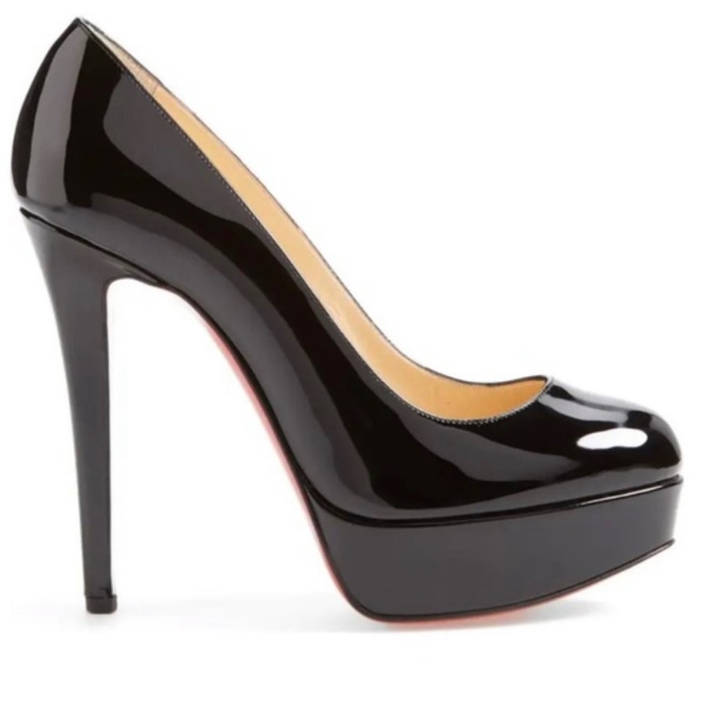 Christian Louboutin Bianca Patent Leather
Black Platform Pumps Size 38 (8)